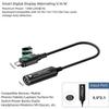 Digital Display DC To Type-C Converter USB-C Output PD 140W Charging Cable Adapter 5V 9V 15V 20V Input Intelligent