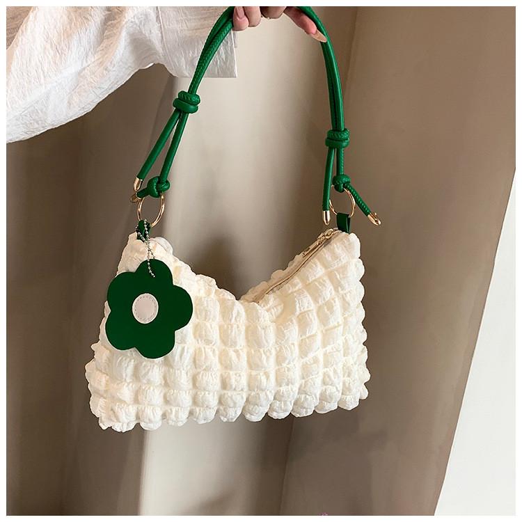 Blossom Handheld Bucket Bag For Women With Color Block Design Street Style