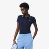 Women's Slim Fit Piping Detail Polo Shirt DF5284-56G3UI