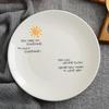 Ceramic Round Steak Plate Set - Customizable with Logo
