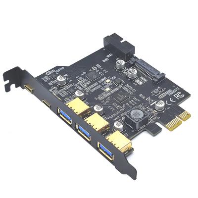 Type C USB 3.2 Gen2 PCIE carte Hub USB 3.0 carte PCI Express PCI-E PCI E USB 3 adaptateur multiplicateur USB3 3.1 contrôleur