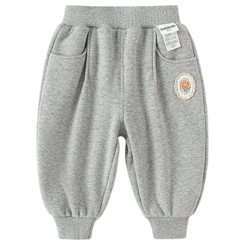 BalabalaOne Girls  Fleece-Lined Loose Fit Jogger Pants 130