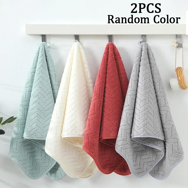 35x75cm Solid Color Towel Household Absorbent Non-Shedding Face Bath Hair Drying Towel for Bathroom Personal Care Yoga Fitness
