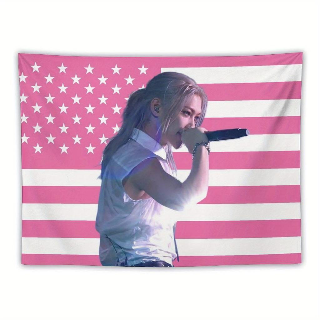 Tapestry Featuring Felix Music Album Poster Ideal for Living Room Bedroom Decor Perfect Pink Gift for Friends Flat Print