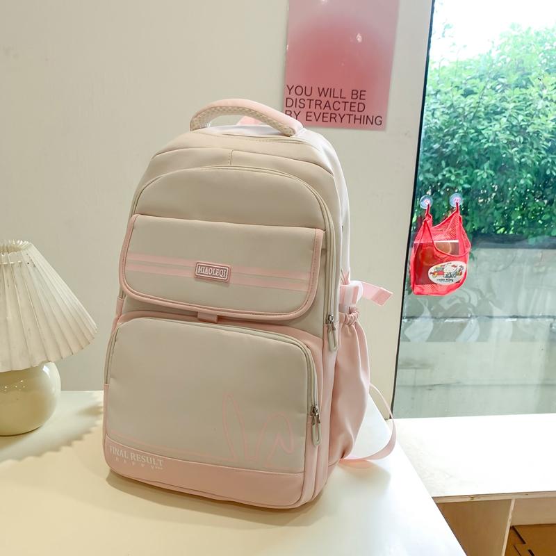 Женский рюкзак большой вместимости нейлоновый водоотталкивающий студенческий цветной — фото 13