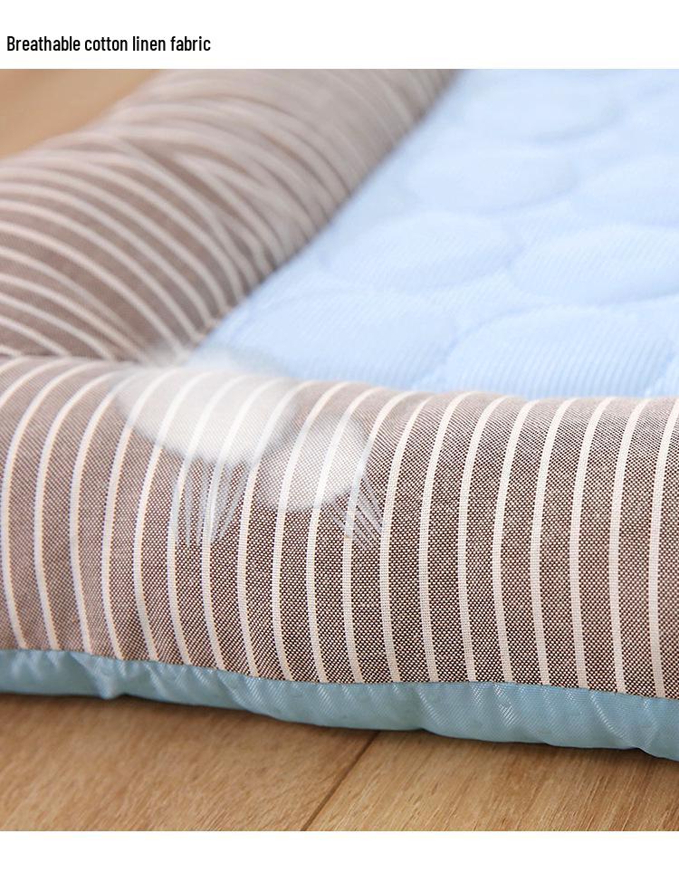 Breathable Summer Cooling Pet Mat for Cats & Dogs - Cotton Comfort for Medium & Small Breeds