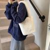 2025 Autumn and Winter New High-value Plush Bag Bucket Bag Large-capacity Portable Shoulder Bag Tote Bag Women's Fashion