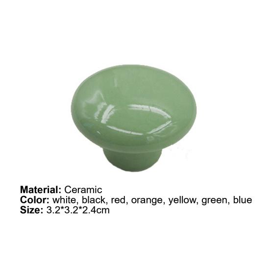 Butoane de dulap din ceramică colorate de 32 mm Accesorii rotunde anti-rugină Tragere netede pentru sertar pentru dulap