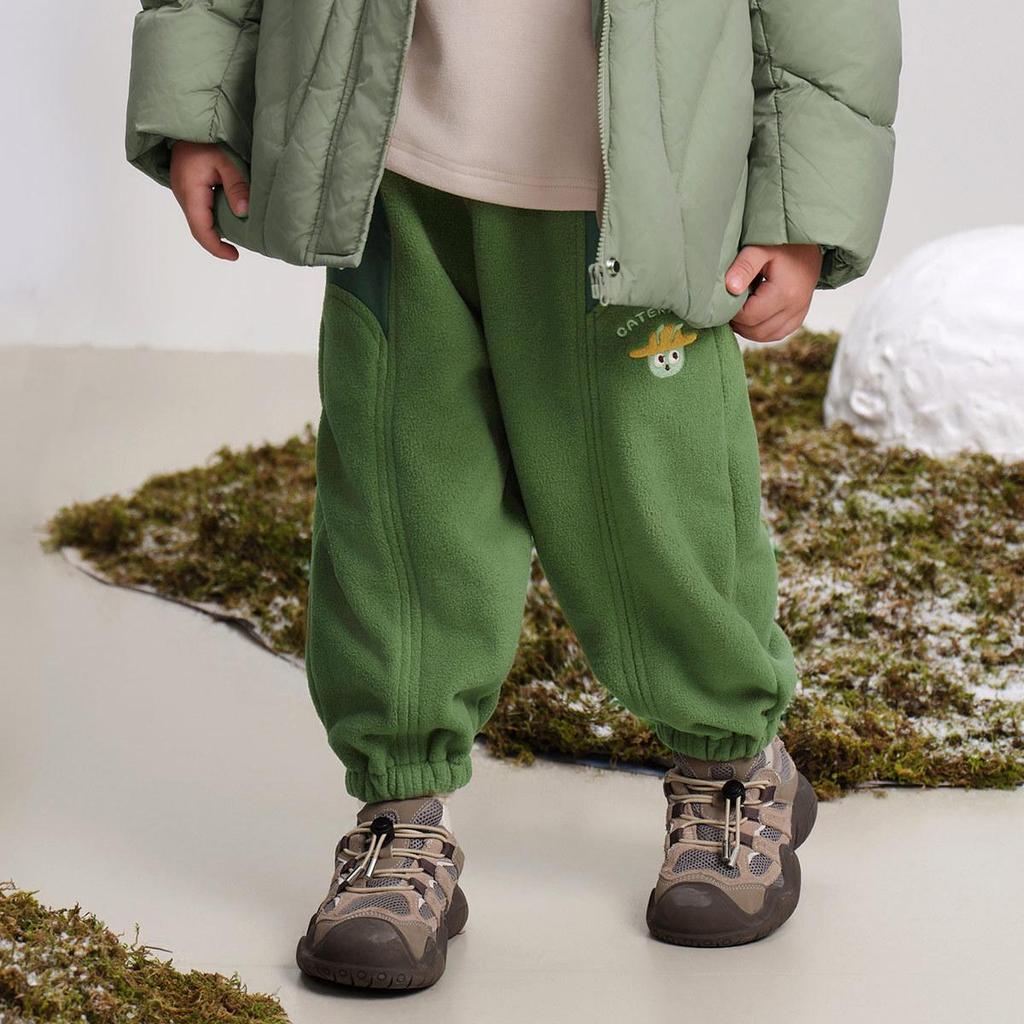 Boys' Trendy Straight-Leg Pants - 2025 Winter, Versatile Warm Cuffed Casual Wear