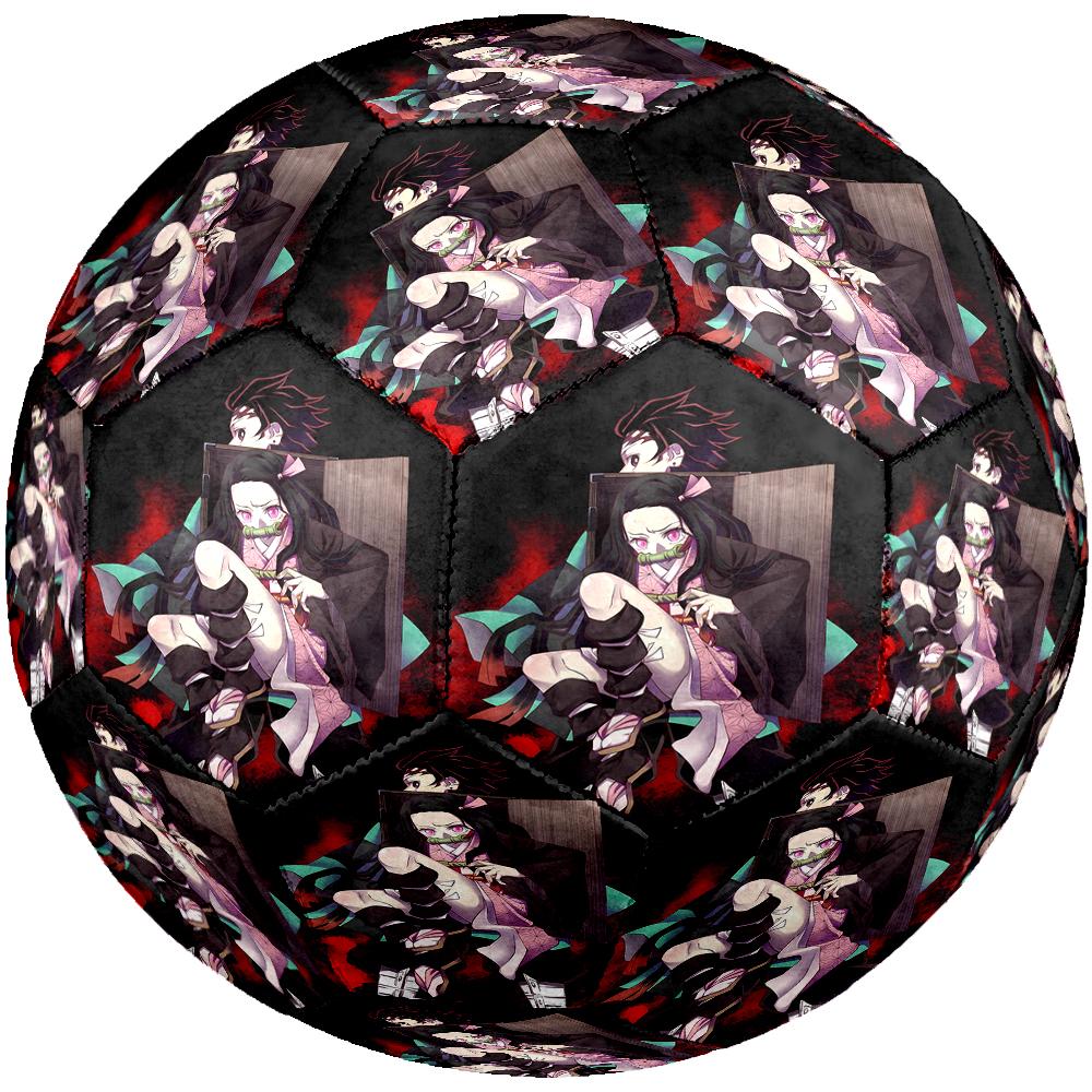 Demon Slayer Theme Size 5 Soccer Ball, Suitable for Both Indoor and Outdoor Matches, a Gift Suitable for Everyone.