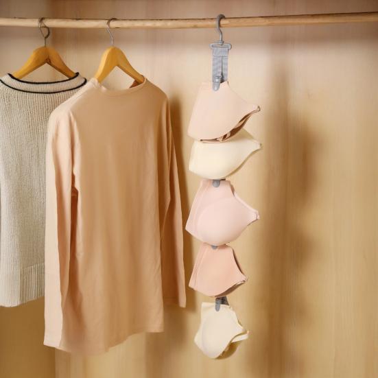 Hanging Hat Organizer Wardrobe Hat Hanger with 8 Clips Vertical Baseball Cap