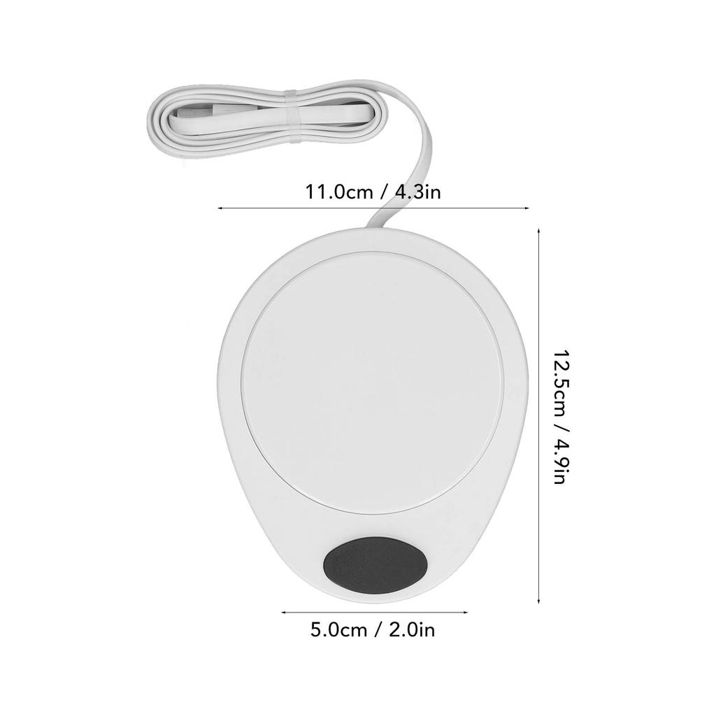 USB Mug Warmer Constant Temp Waterproof Electric Beverage Heating Plate for Ceramic Coffee Cups