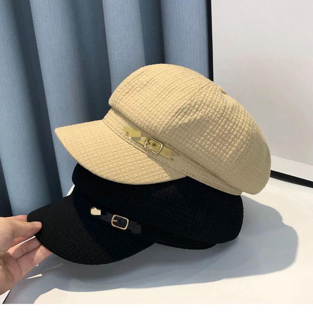 Bonnets Hats New Octagonal Newsboy Hat Retro Accessories Visors Cap Fashion Designer Buckets Hat Berets Caps