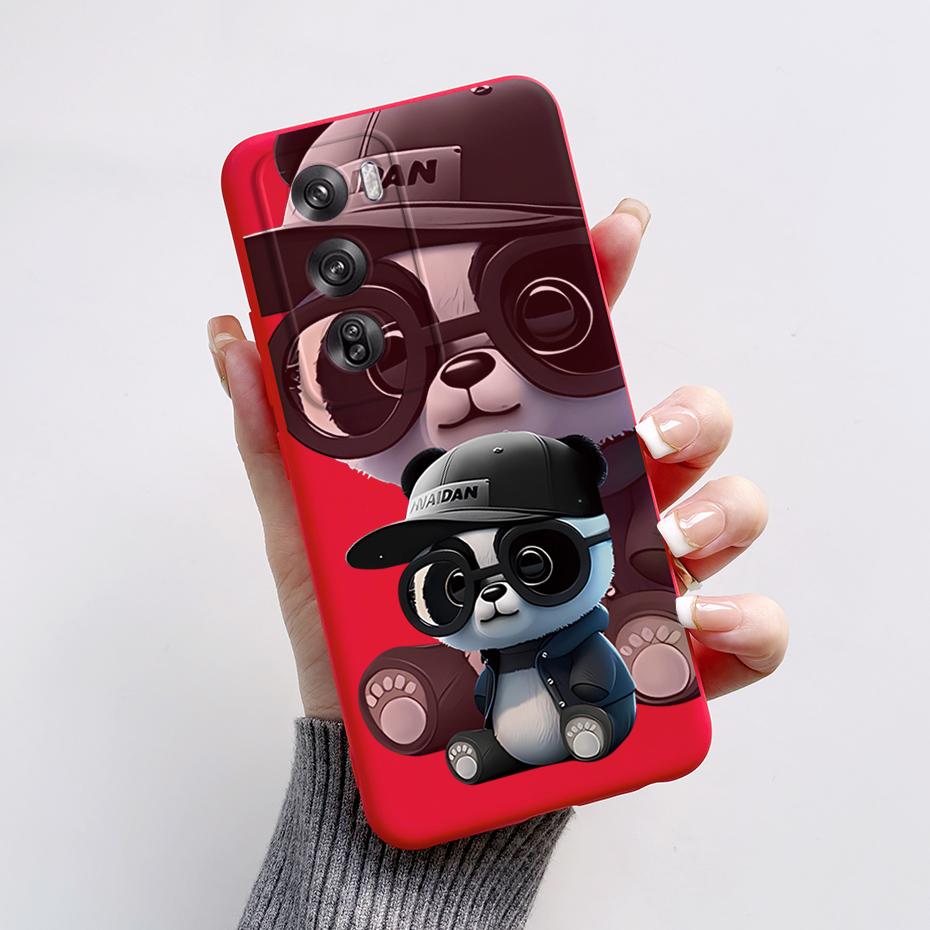 For Oppo Reno12 Pro 5G Case CPH2629 Cute Rabbit Panda Soft Silicone Back Protector Cover For OPPO Reno 12 Pro 5G 2024 Phone Case