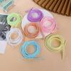 New 1.5M Plating Color TPU Spiral USB Charging Cable Protector for iPhone Samsung Huawei Earphone Cord Line Protection