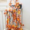 CQURE 10 Pack Fall Leaf Garland, Hanging Vines Garland Artificial Fall Maple LeavesThanksgiving Decor for Home Wedding Fireplace Party