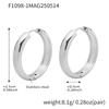 Nivora 18K Gold Plated Polished Smooth Women Hoop Earrings High Quality Stainless Steel Hypoallergenic Earring For Women Jewelry