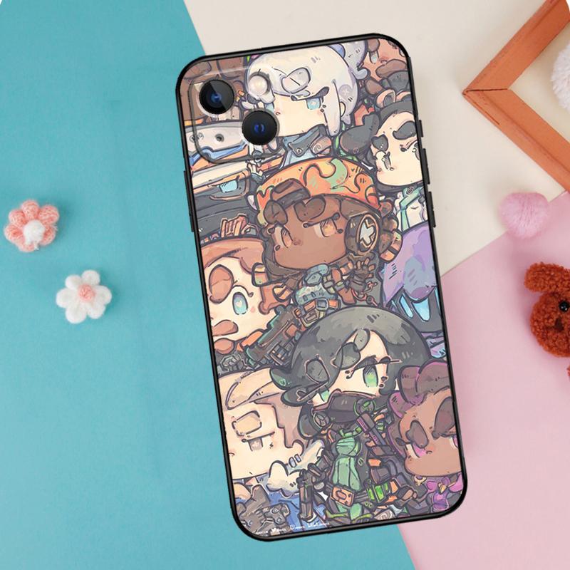 Valorant Game Phone Case For iPhone 16 15 13 12 11 14 Pro Max Plus Mini XR 16e Funda Silicone Back Cover