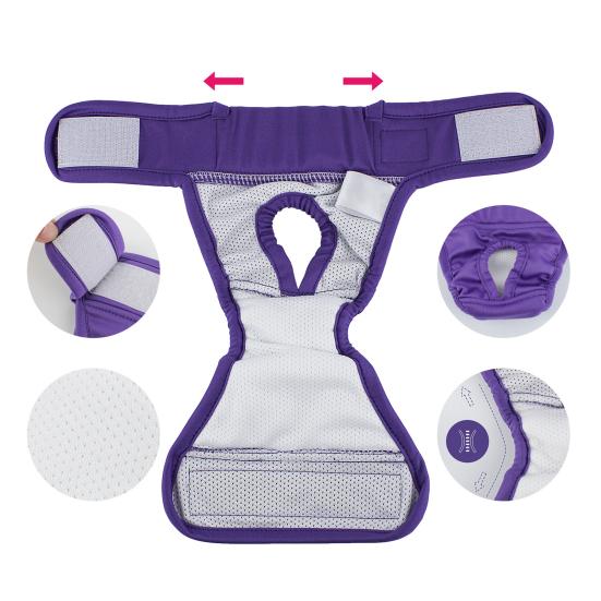 Pants Fastener Tape Comfortable Leak-Proof Dog Diaper for Periods Incontinence Potty Training