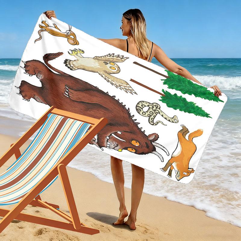 The Gruffalo poster Beach Towel, Large Soft Quick Dry Towel for Beach Camping Swimming