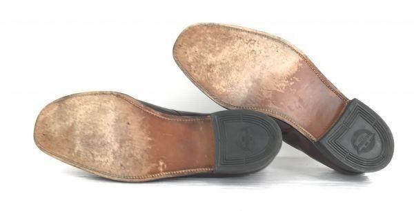 80er Vintage Florsheim Leder U-Tip Goodyear Herren 11.5D 29.0 Braun(GEBRAUCHT)