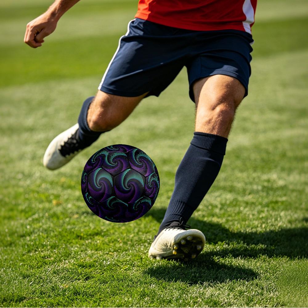 1 pz Pallone da Calcio Vortex Lights Misura 5 Professionale Partita Allenamento Calcio Sportivo Indoor & Outdoor Leggero Durevole c65103