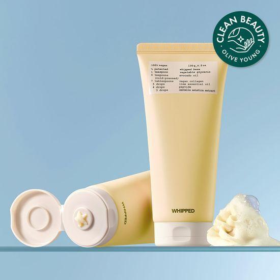 WHIPPED Vegan Pack Cleanser Tube 130g (Choose 1 of 6 types)