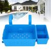Poolside Storage Basket Thickened Swimming Pool Hanging Basket with Cup Holder for 2.3in Or Less Top