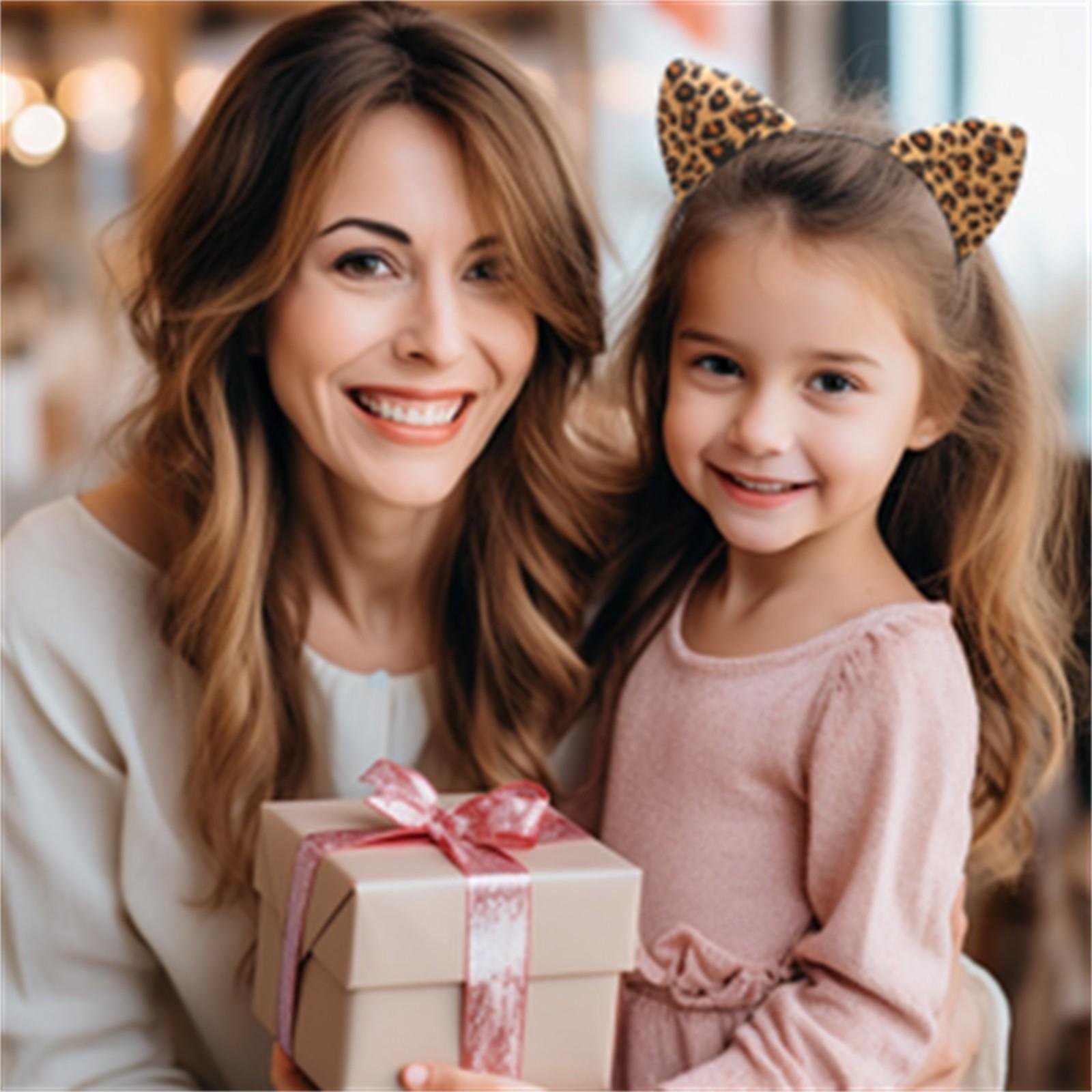 Повязка на голову с ушками леопарда — фото 5