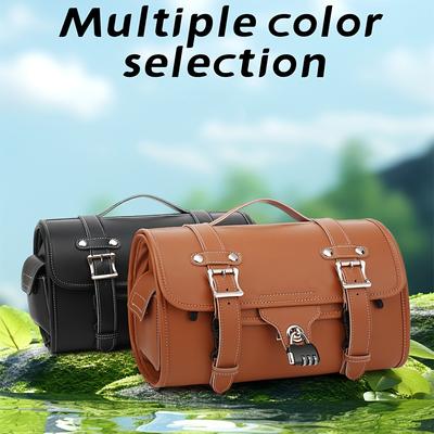 Universal Retro Rücksitz Motorrad Seite wasserdichte Gepäcktasche Outdoor Casual Große Kapazität Einkaufstasche