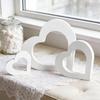 3 Pcs Day Romantic Heart Shape Sign Wooden Heart Centerpiece Valentine's for Table Fireplace Party Decor
