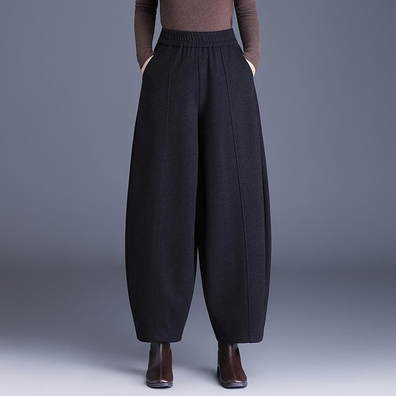 Winter Casual Warm Slimming Pumpkin Harem Pants - Korean Style Wide Leg 4XL