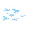 Bird Shape Mirror Wall Sticker   Wall Decals for Living Room Bedroom Decoration