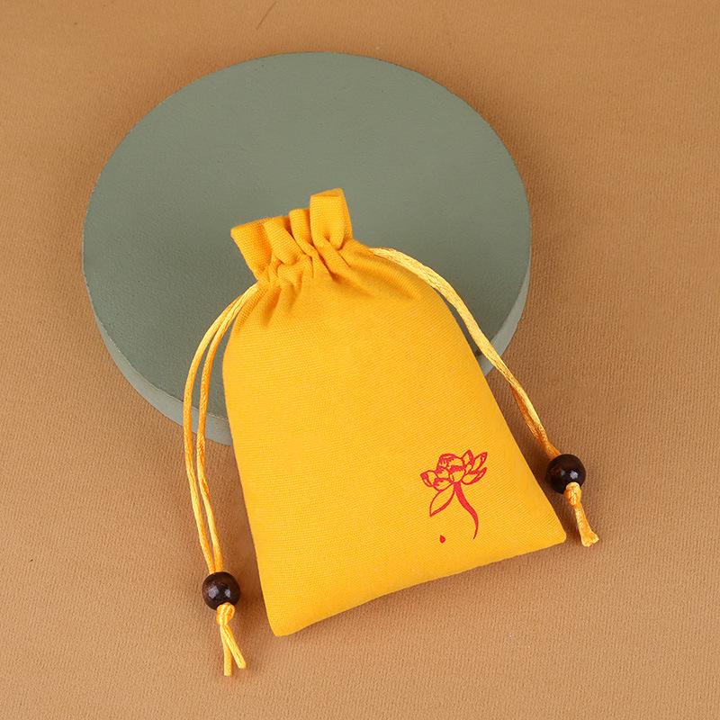 Blank Cotton Canvas Drawstring Bag for Custom Logo and Storage