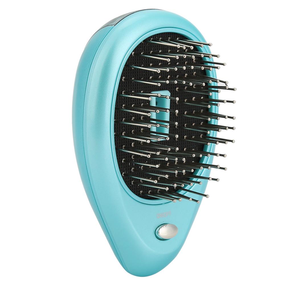 Portable Electric Ionic Scalp Massaging Caring Brush Vibration Massage Comb Hairbrush Pink