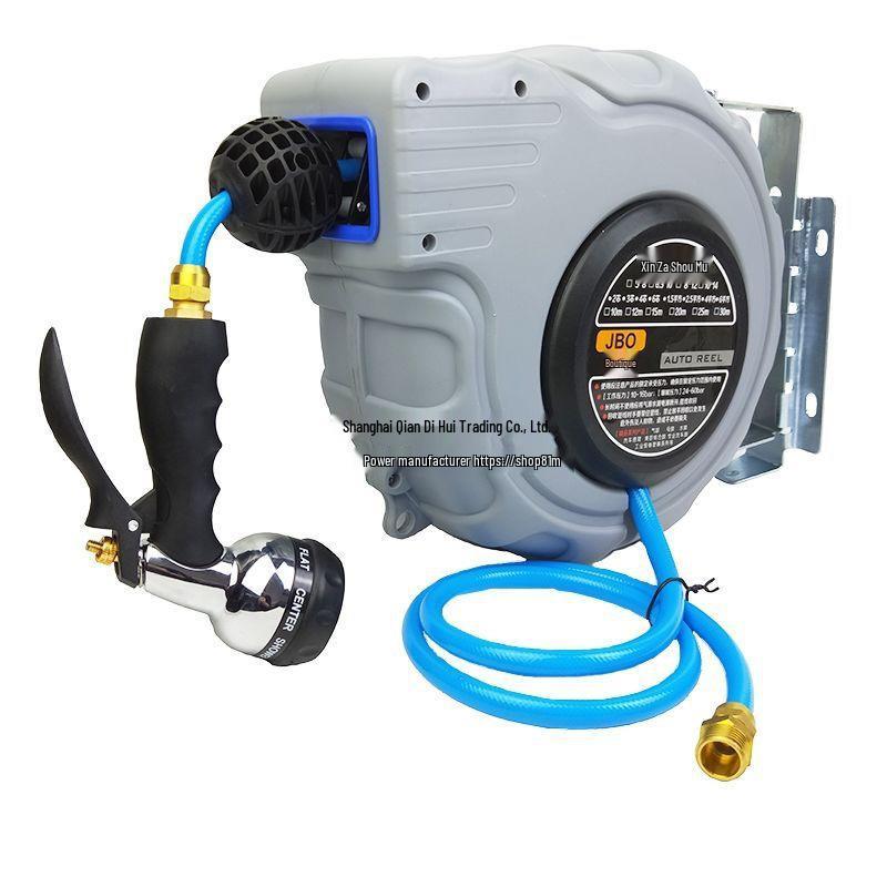 Automatic Retractable Water Hose Reel with 20m Hose for Car Wash and Gardening