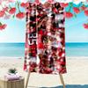 George Kittle Print Beach Towel, Large Soft Quick Dry Towel for Beach Camping Swimming