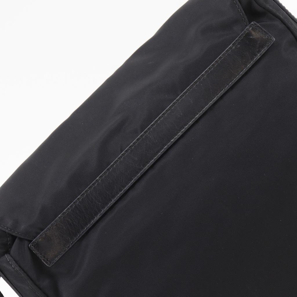 Prada Shoulder Bag Black Nylon Unisex Used
