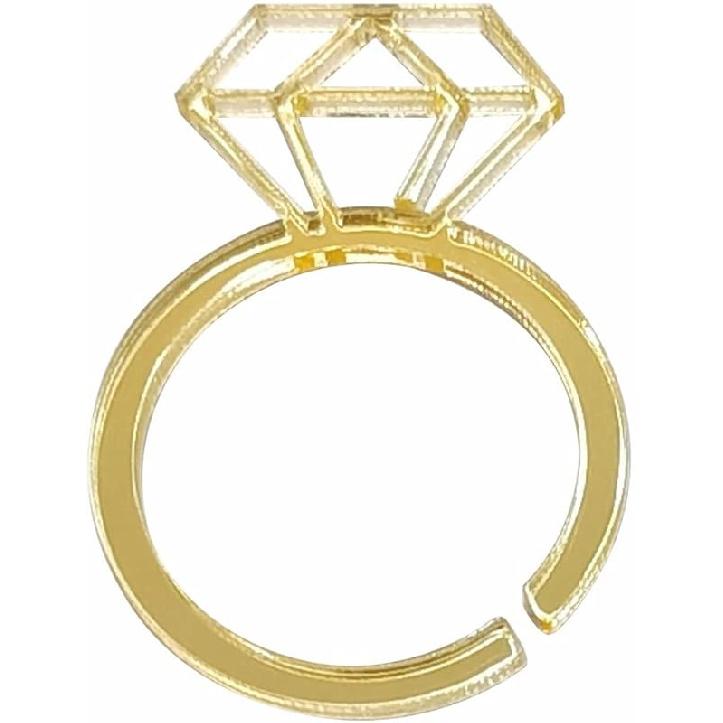 20PCS of Acrylic Drink Tags,Diamond Champagne Drink Markers,Champagne Place Cards,Bridal Shower Decor,Engagement Ring Drink Tags