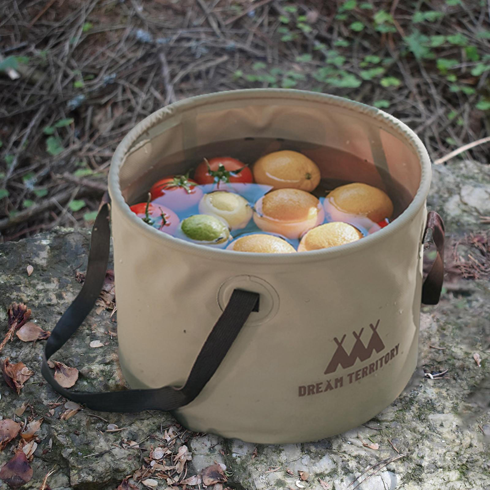 

Розбірне відро для зберігання води для умивальника 20L Coffee 33cmx24cm