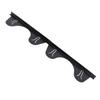 2 Pair Stainless Steel Stove Gap Covers Stove Gap Filler Range Trim Kit Stove Gap Guards Heat Resistant Adjustable Length 35-70cm Black