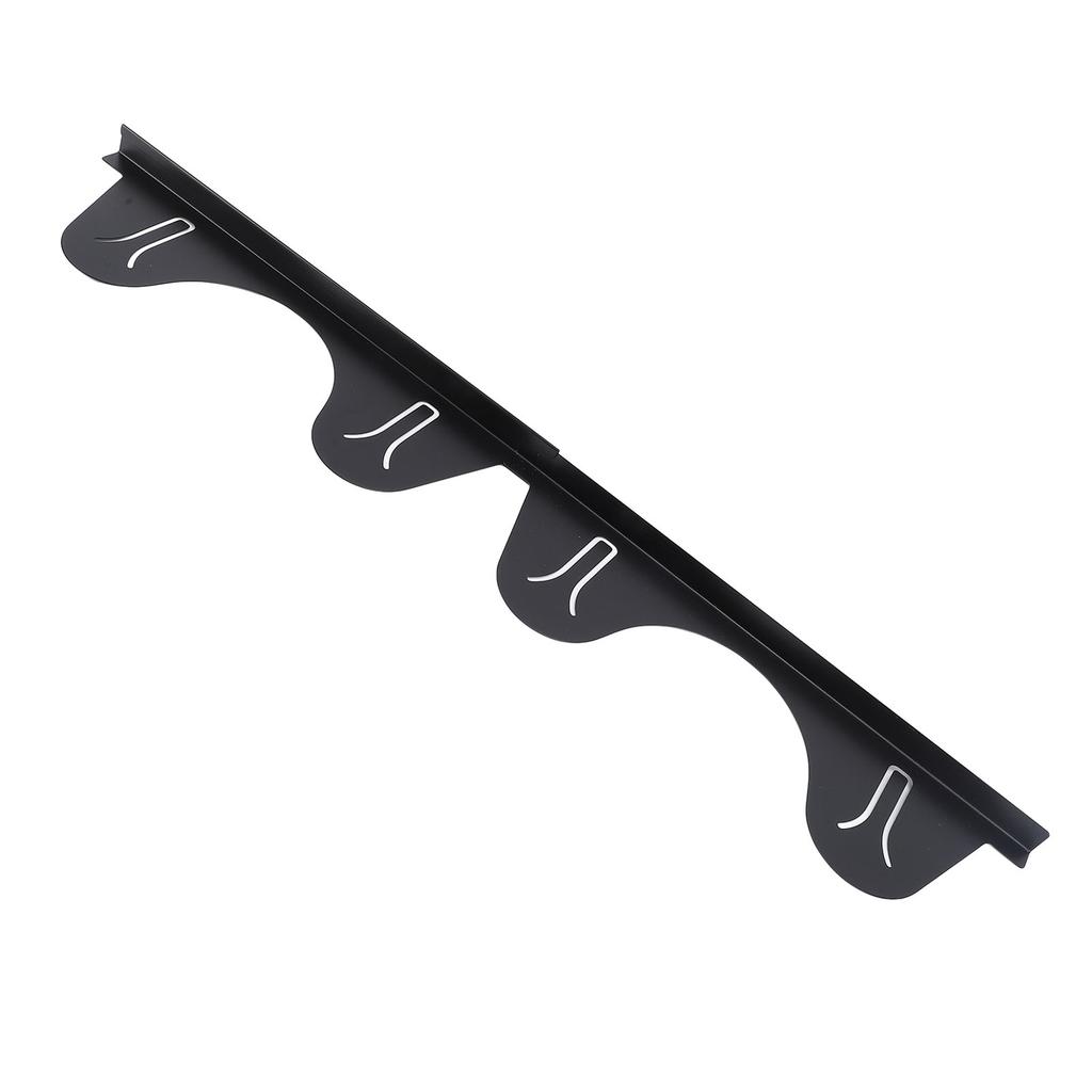 2 Pair Stainless Steel Stove Gap Covers Stove Gap Filler Range Trim Kit Stove Gap Guards Heat Resistant Adjustable Length 35-70cm Black