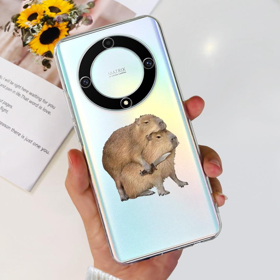 For Honor X9b 5G Case 2023 Fashion Flower Clear Silicone Soft Back Cover For Honor X9a RMO-NX1 Funda HonorX9 X 9 X 9B X 9A Coque