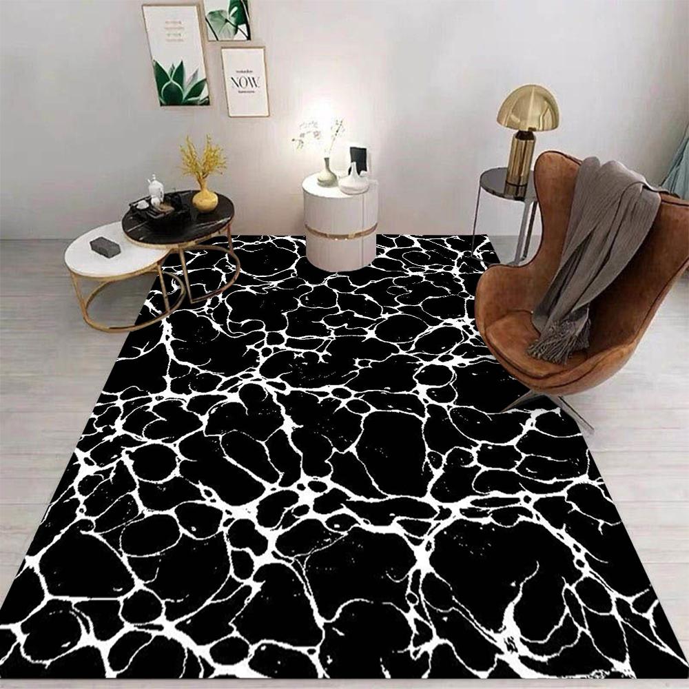 Lava Crack Pattern Carpet Various Styles With Red Orange Glowing Crackle Designs Non Slip Rug For Living Room Decor