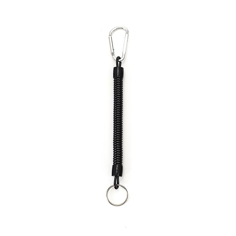 1 Pcs Fishing Tools Anti-Lost Lanyard Telescopic Elastic Retention Rope Safety Spring Lanyard Rope Key Ring Chain Accessories