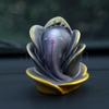 Rose Shape Ganesha Ji Idol Ganesha Ji Murti Ganesha Statue Figurine for Car Dashboard Decoration & Pooja Gifting Purpose Sculpture