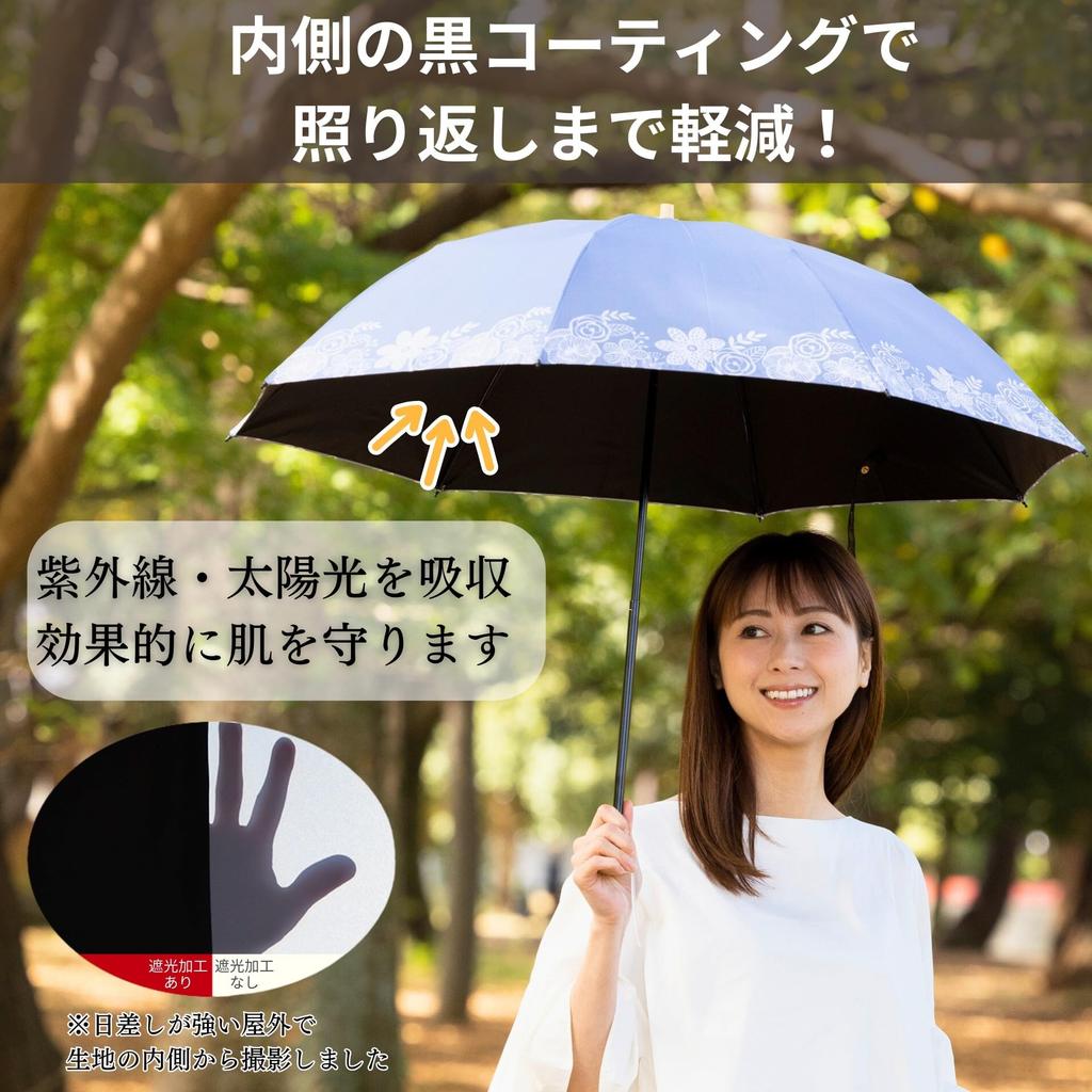 Folding Cool UV Heat Light 50cm X 8 Light UV Cut Heat Grade 1 Light Blocking Parasol, Plus, Protection, Shielding, Blocking, Women's, Ribs, 100%