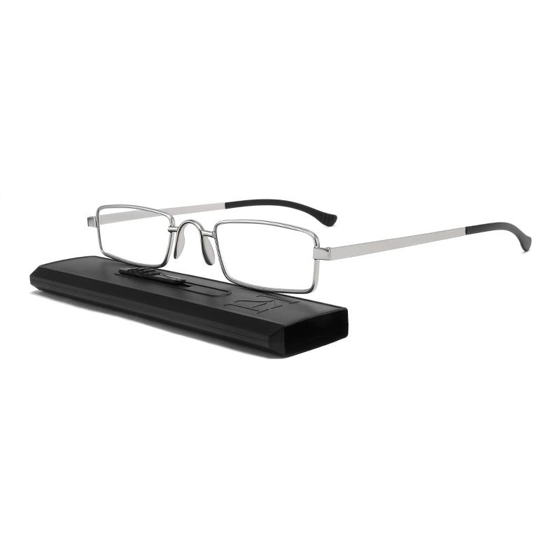 

KAEDEK Unisex New Fashion Folding Reading Glasses Portable Anti Eyestrain Blue Light Blocking Readers Glasses With Box 3.5