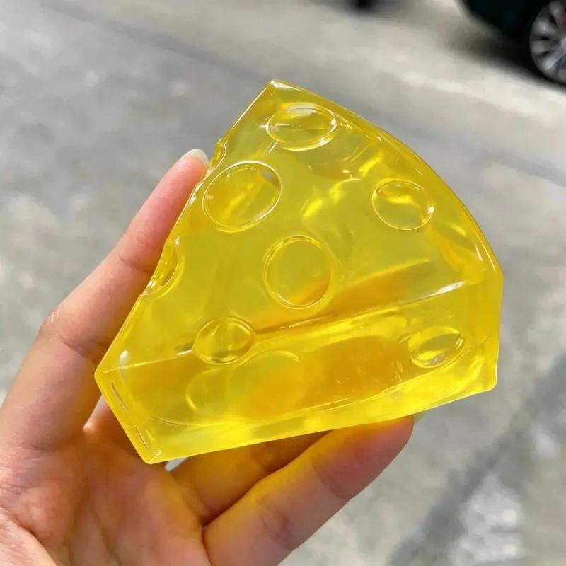 Squishy Honey Cheese Ball Fidgets Toy Super Soft Maltose Mochi Cheese Squeeze Toy Funny Anti-Stress Sensory Toy For Adults Gifts