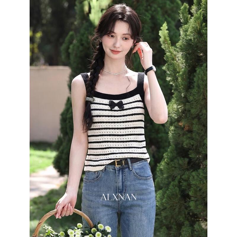 

Women s Retro Striped Camisole Top M